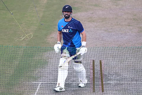 Afghanistan Vs New Zealand Test: New Zealand's Daryl Mitchell takes part in a practice session